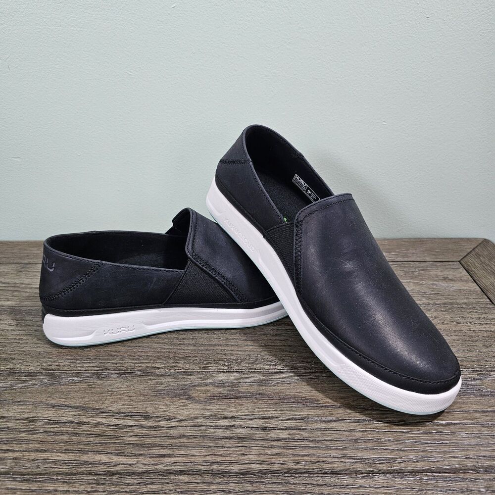Kuru Roam Alta Women's Slip-On Sneakers Size‎ 9.5 Black Casual Shoes